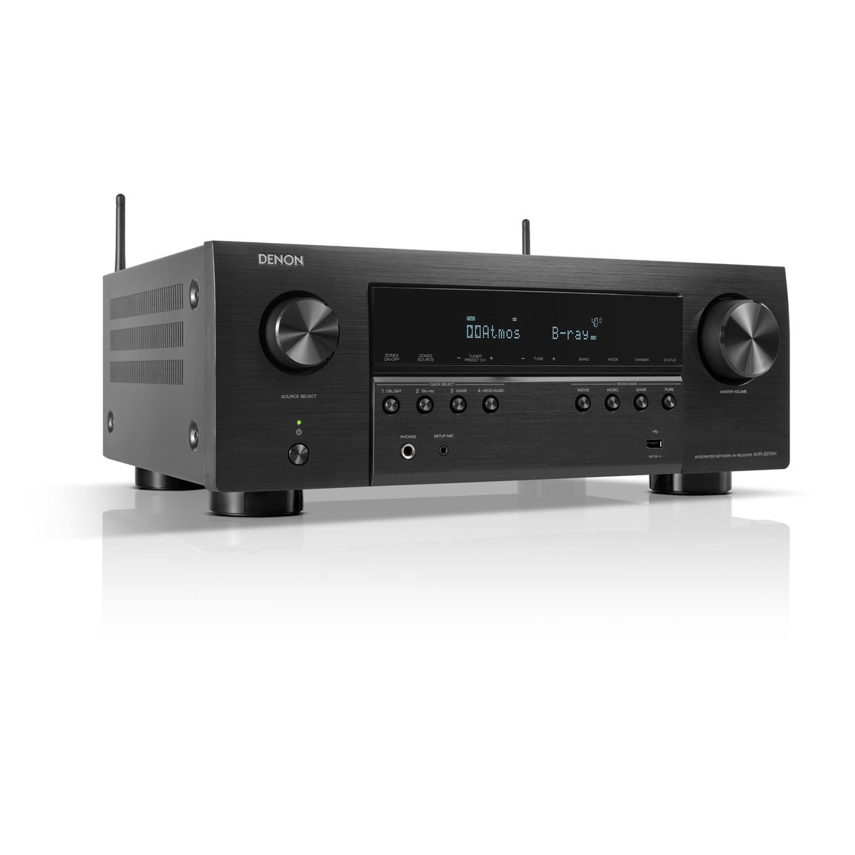 Denon AVR-S970H - 7.2 Channel Dolby Atmos 8K & 3D Audio Experience AV Receiver - view 3