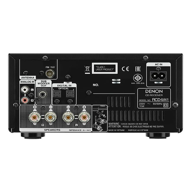 Denon DM41 DAB - Mini System (Black) - view 1