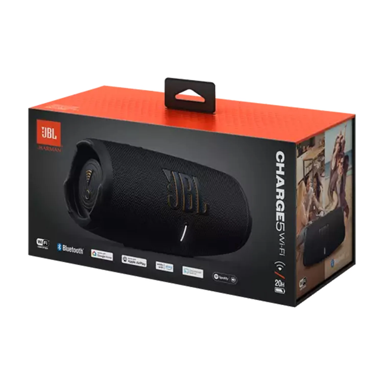 JBL Charge 5 Wi-Fi - Waterproof & Dustproof Portable Bluetooth Speaker (Black) - view 1