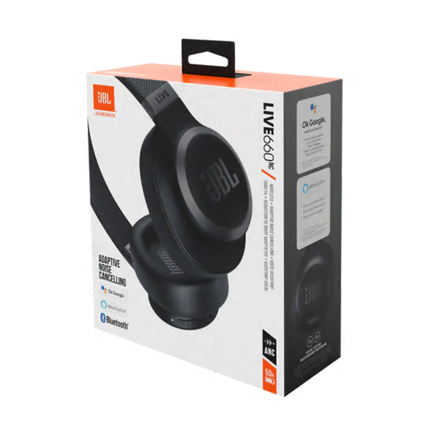 JBL Live 660 NC - Wireless Bluetooth noise-canceling headphones (Black) - view 2