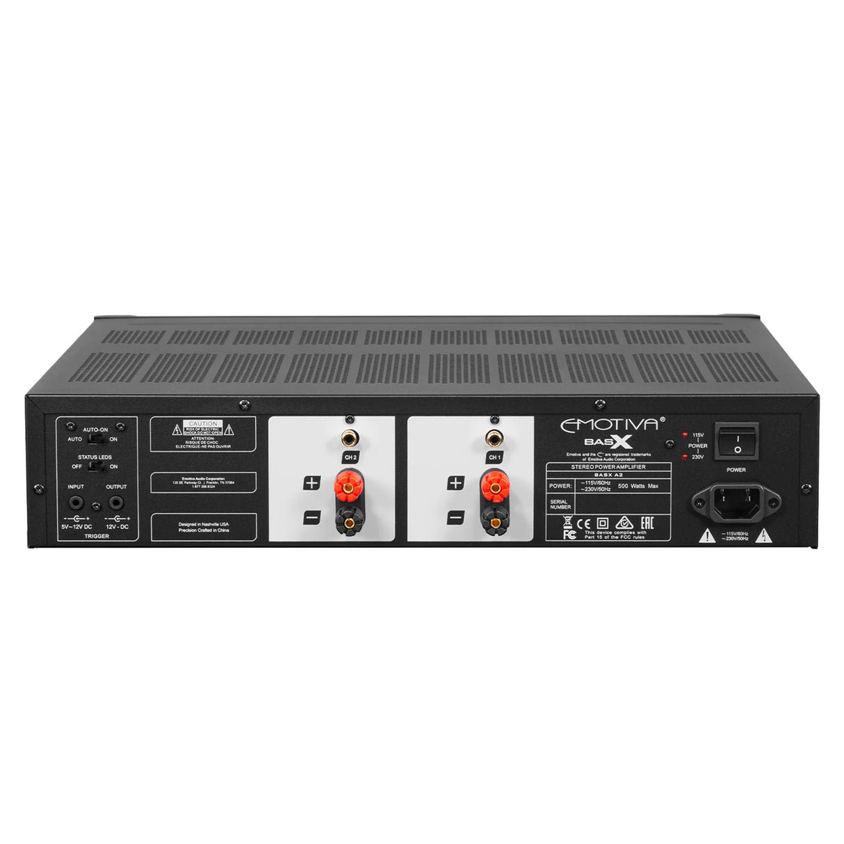 Emotiva BasX A2+ - 2 Channel Stereo Power Amplifier - view 2