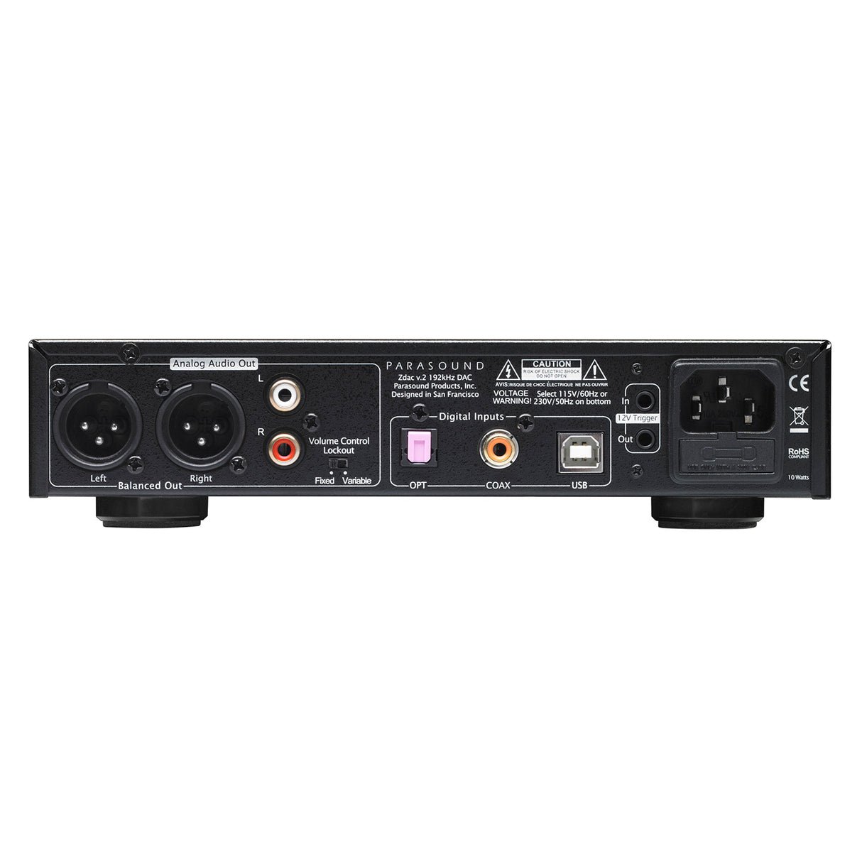 Parasound Zdac v.2 - Headphone Amplifier with DAC - view 2