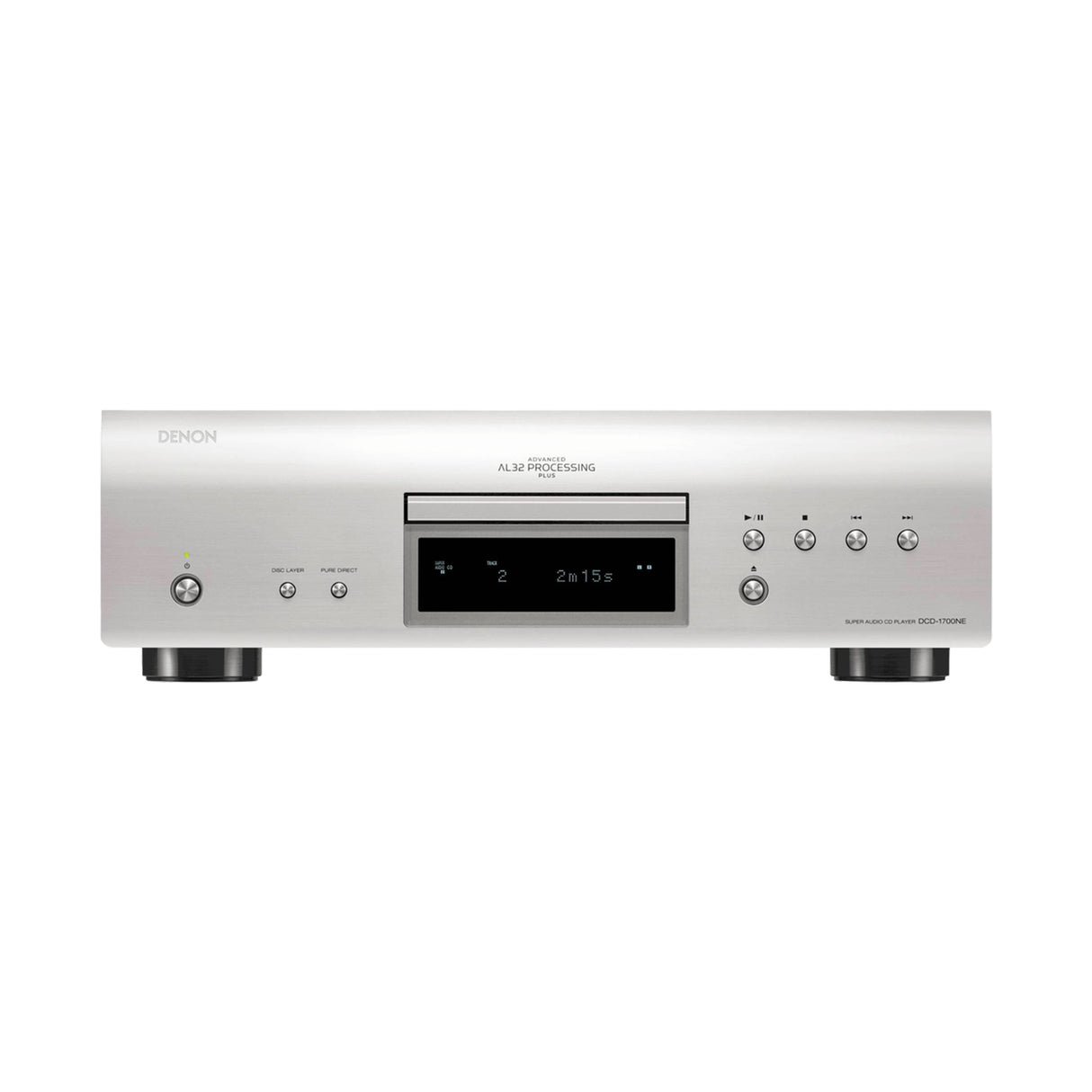 Denon DCD-1700NE - CD/SACD Player With Advance AL32 Processing (Silver)