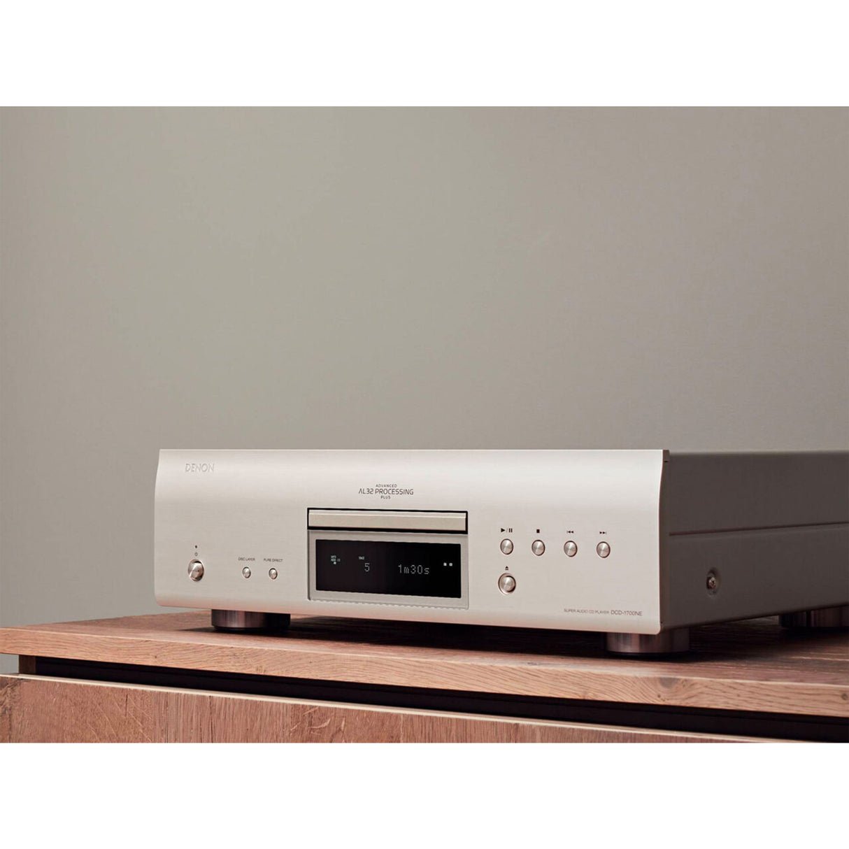 Denon DCD-1700NE - CD/SACD Player With Advance AL32 Processing (Silver) - view 1