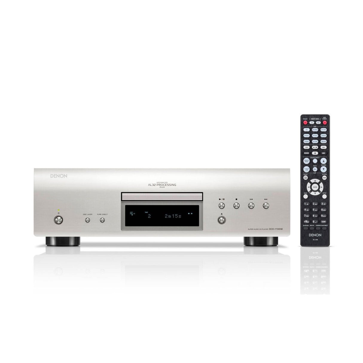 Denon DCD-1700NE - CD/SACD Player With Advance AL32 Processing (Silver) - view 2