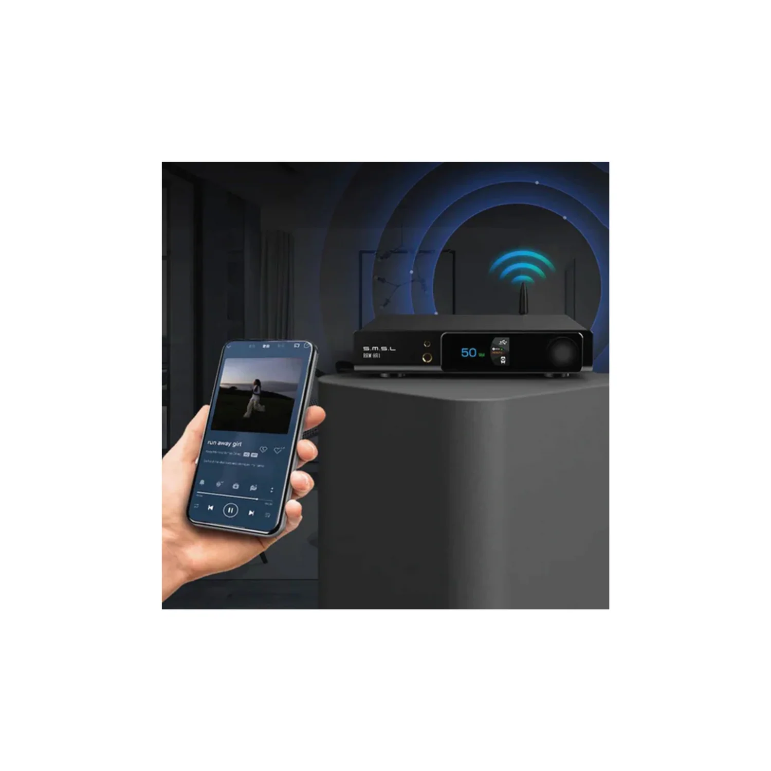 SMSL RAW-HA1- Desktop DAC & Amplifier - view 1