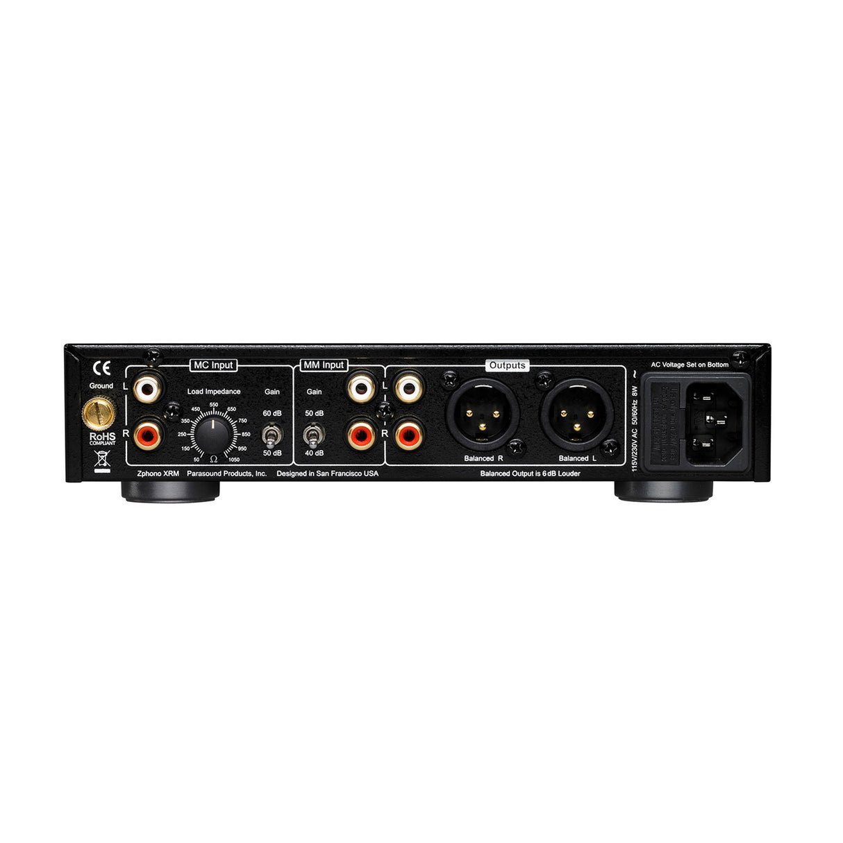 Parasound Z Phono XRM - Phono Pre-Amplifier (Black) - view 2
