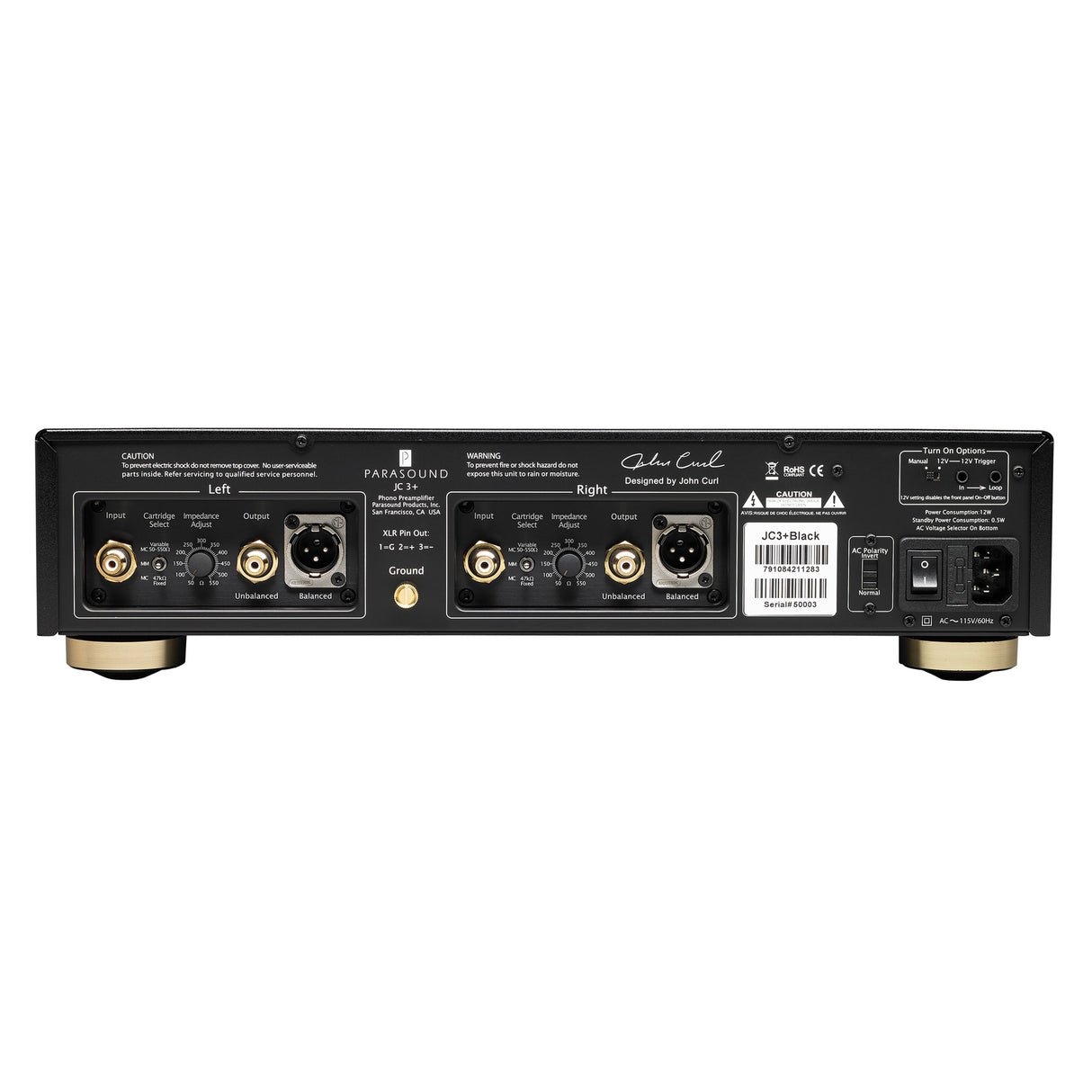 Parasound JC3+ Halo - Phono Pre-Amplifier (Black) - view 3