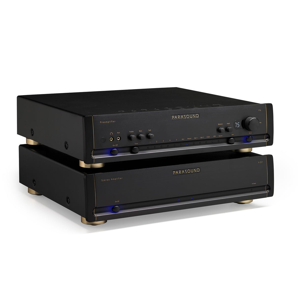 Parasound Halo A23+ - 2 Channel Stereo Power Amplifier (Black) - view 1