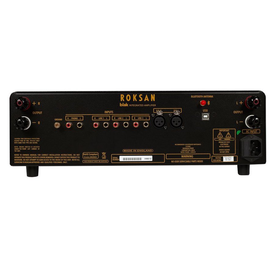 Roksan Blak Integrated - Integrated Stereo Amplifier (Black) - view 1