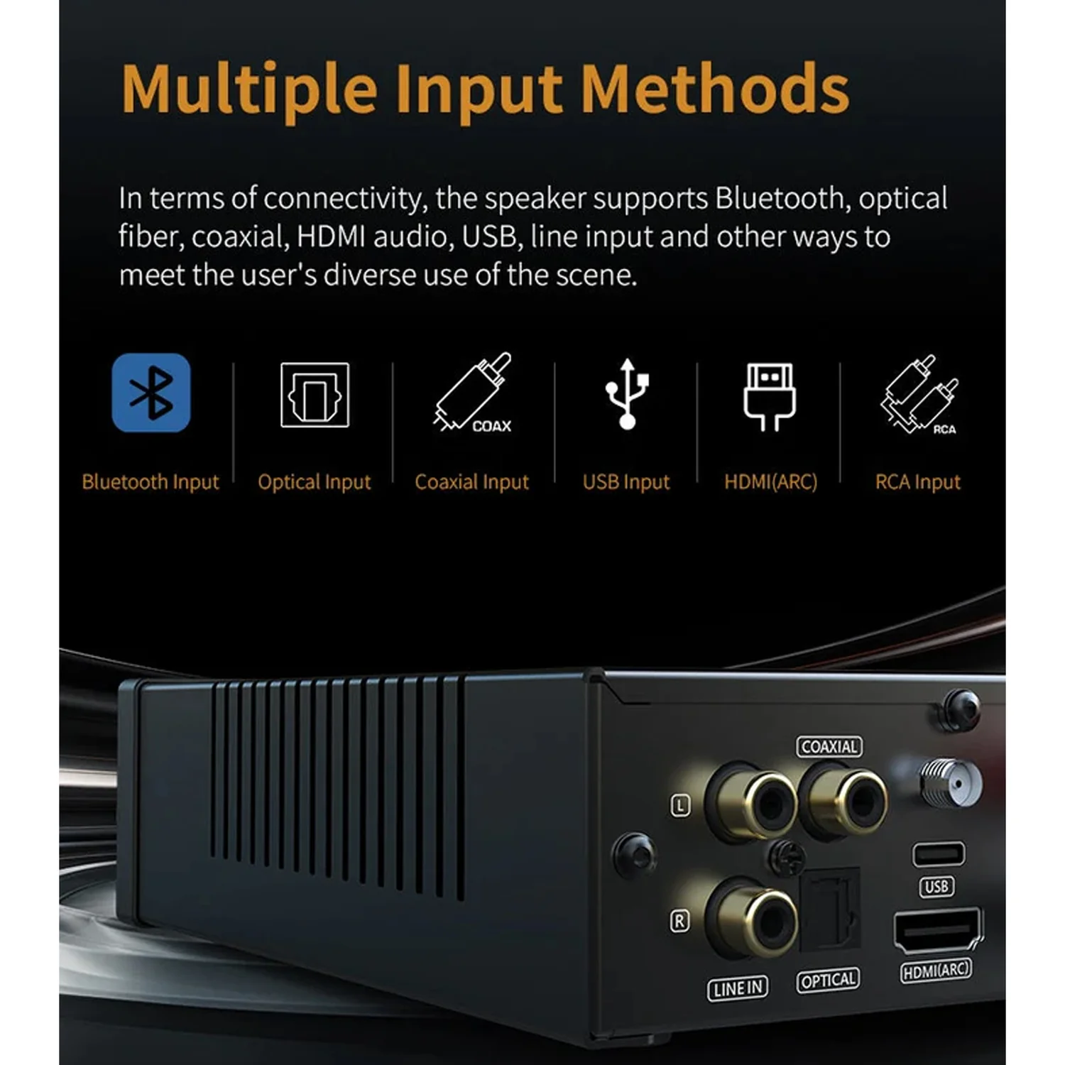 SMSL A200 - 2 Channel Stereo Bluetooth Amplifier With HDMI ARC - view 4