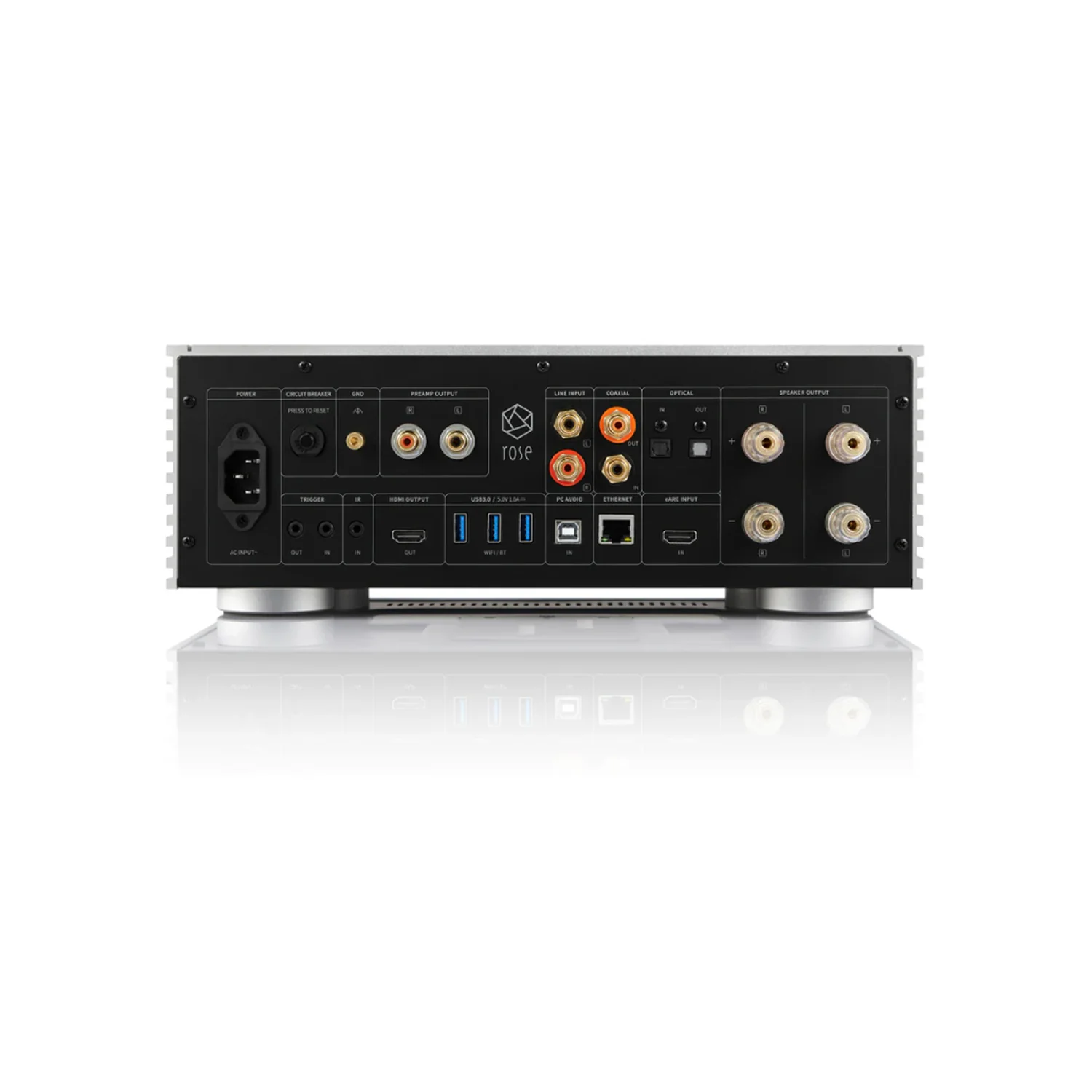 Hifi Rose RS520 - Wireless Network Streamer with 200 Watts Integrated Stereo Amplifier - view 3