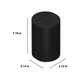 Sonos Era 100 SL - Wireless Speaker/Multiroom Speaker (Black) (Each) - view 3