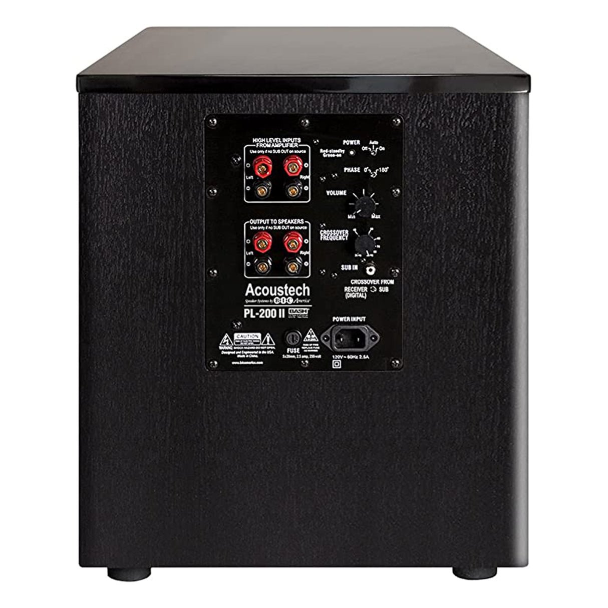 BIC America Acoustech PL-200II – 1000W 12” Front-Firing Powered Subwoofer - view 1
