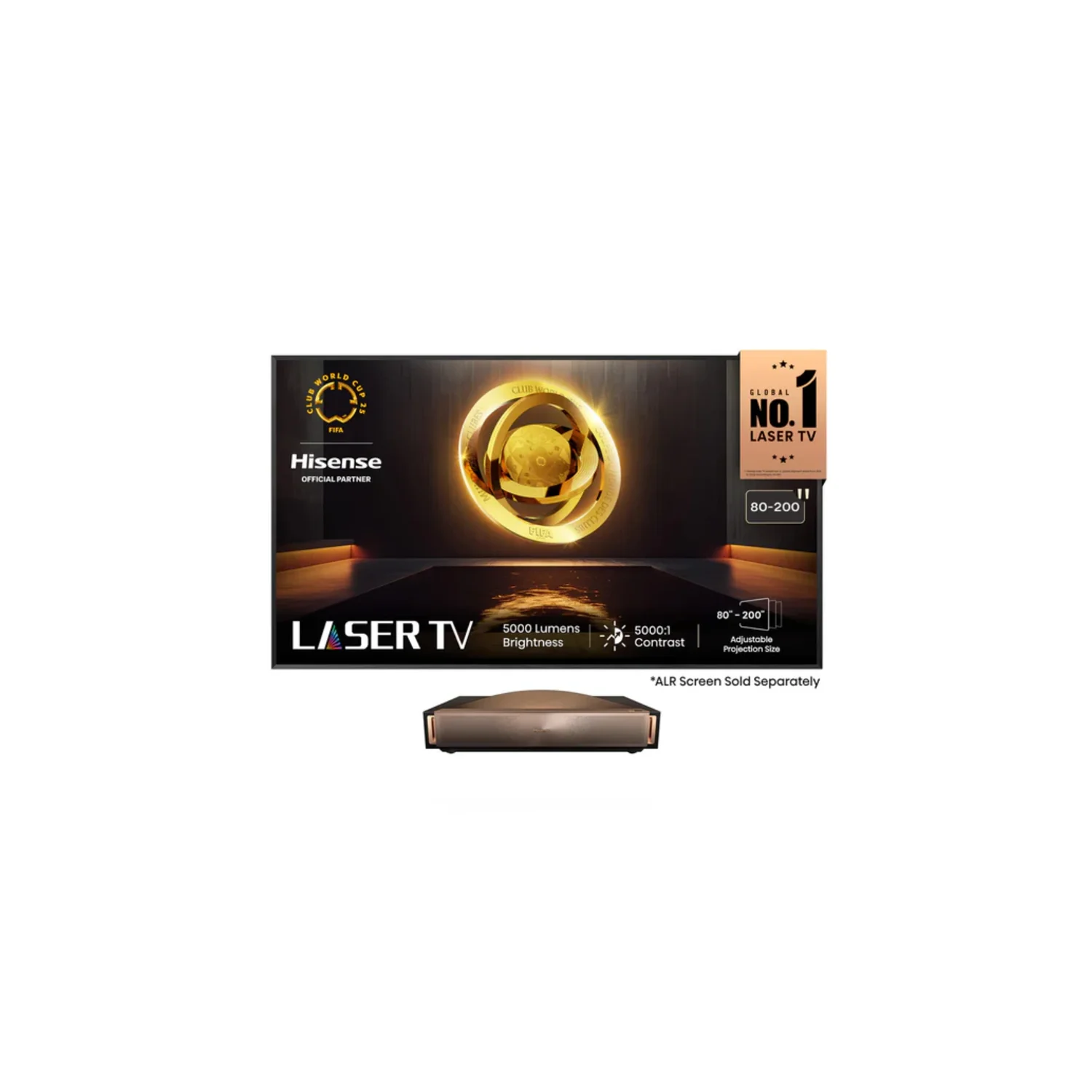 Hisense L9Q - 5000 Lumens 4K Triple Laser Smart Ultra Short Throw UST Projector - view 5