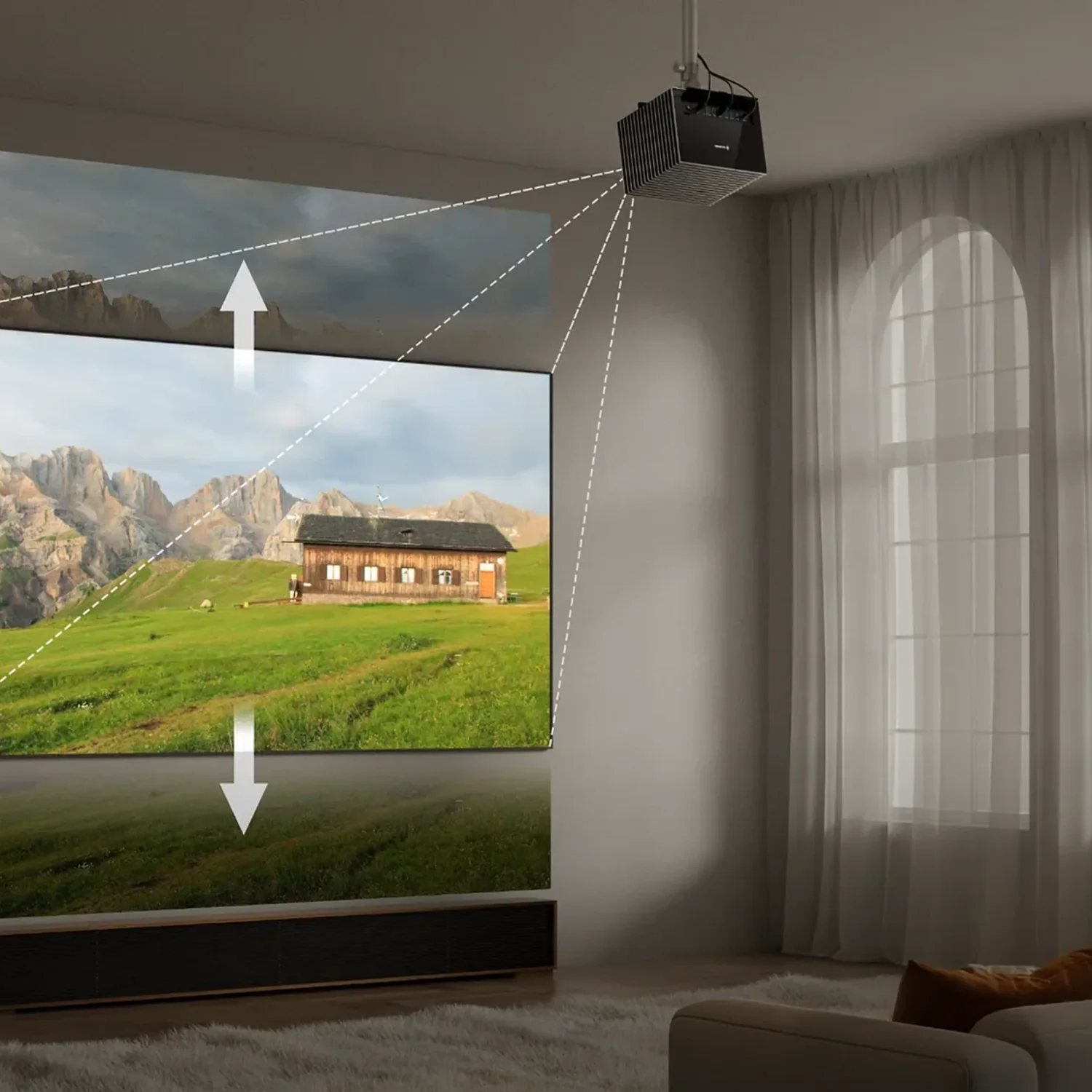 Valerion VisionMaster Max - 3500 Lumens Smart Triple Laser 4K HDR IMAX Enhanced Projector - view 2