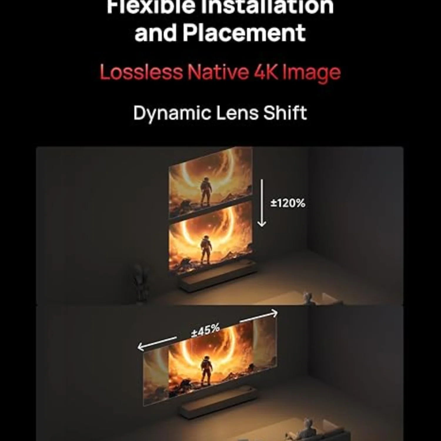 XGIMI Horizon 20 Pro - 4K UHD Android Smart Triple Laser Projector With IMAX Enhanced, 4100 ISO Lumens - view 3