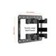 Tono LPC 04 - Full Motion Push Pull TV Wall Mount (For 37 Inches - 100 Inches) - view 2