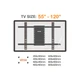 Tono LPC 04 - Full Motion Push Pull TV Wall Mount (For 37 Inches - 100 Inches) - view 3