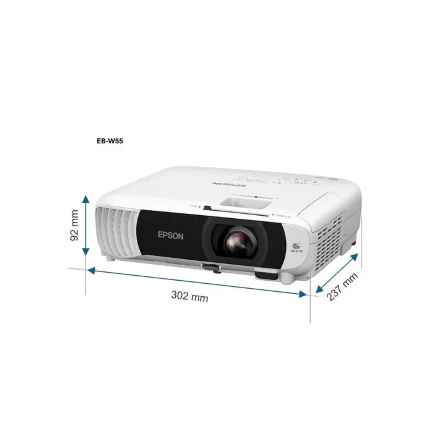 Epson EB-W55 - 4000 Lumens WXGA Full HD 3LCD Projector (With Built-In Wifi) - view 4