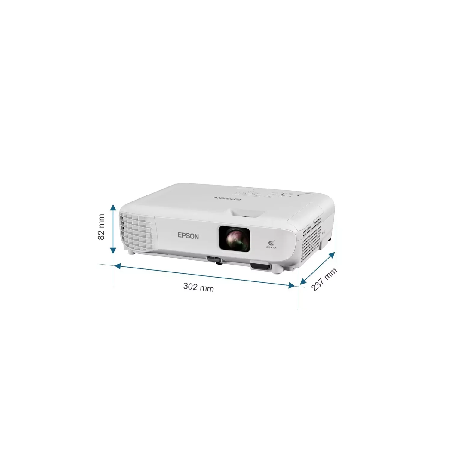 Epson EB-W53 - 4000 Lumens WXGA Full HD 3LCD Projector - view 2