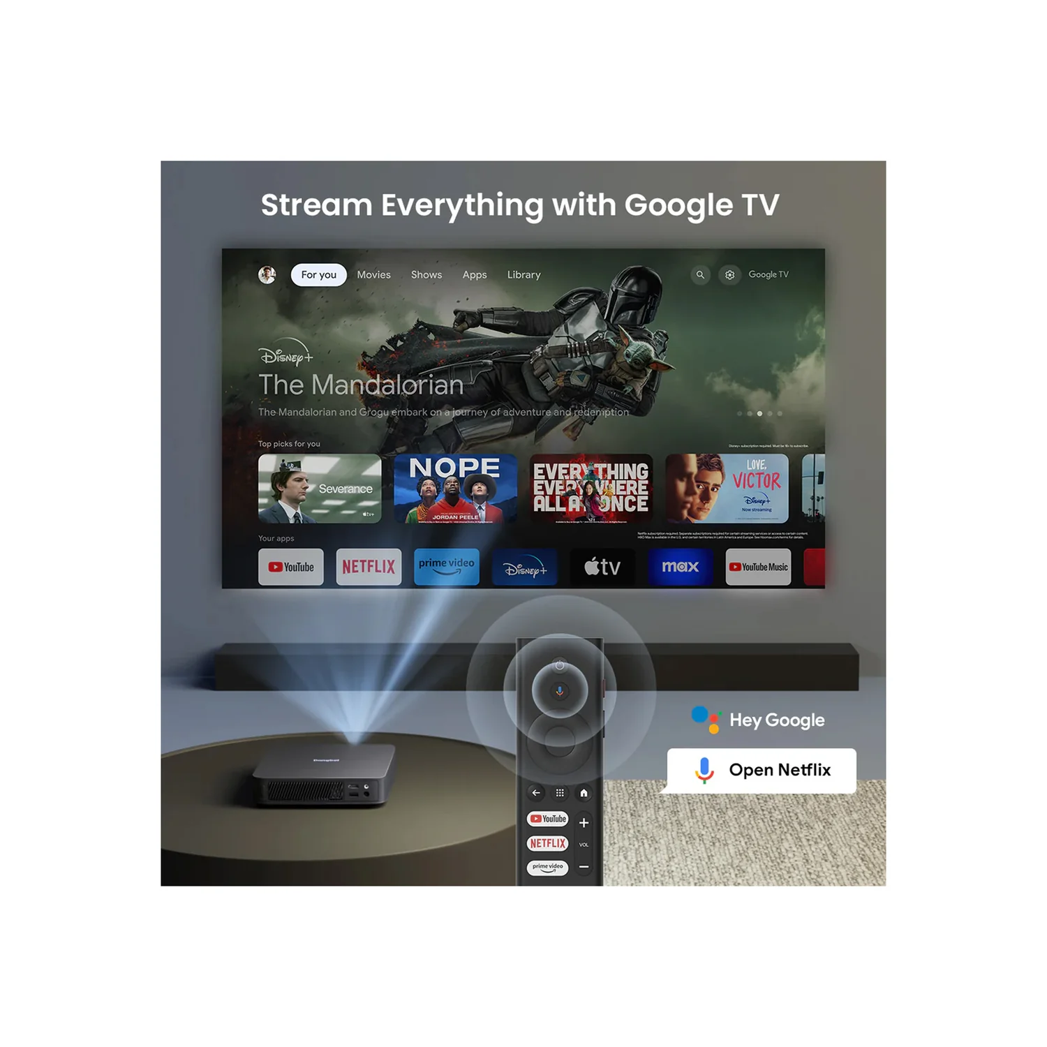 Dangbei Atom - First Google TV Smart Mini Full HD Laser Projector - view 3