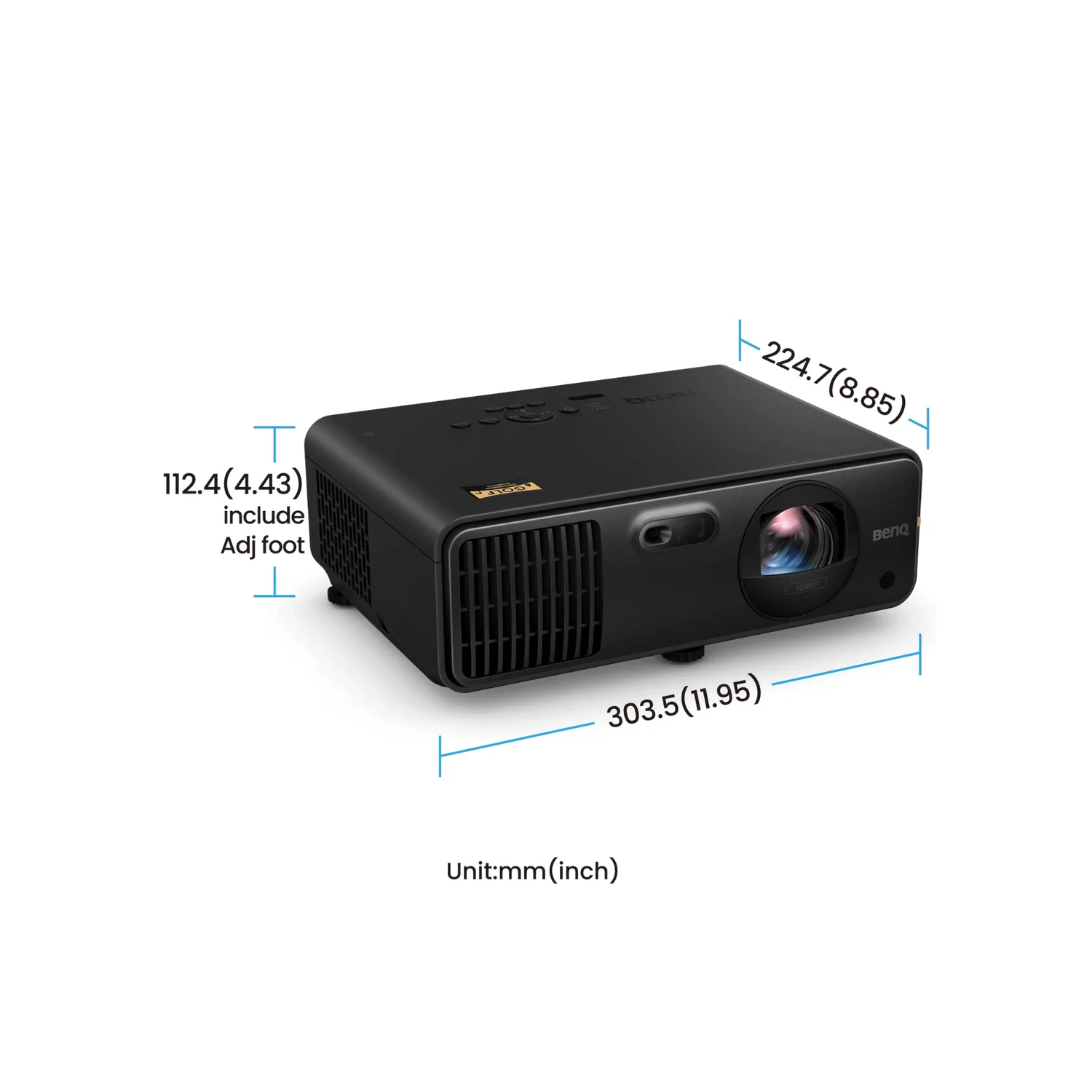 BenQ AH700ST - 4000 Lumens Short Throw Full HD Laser Projector (Golf Simulator Projector) - view 4