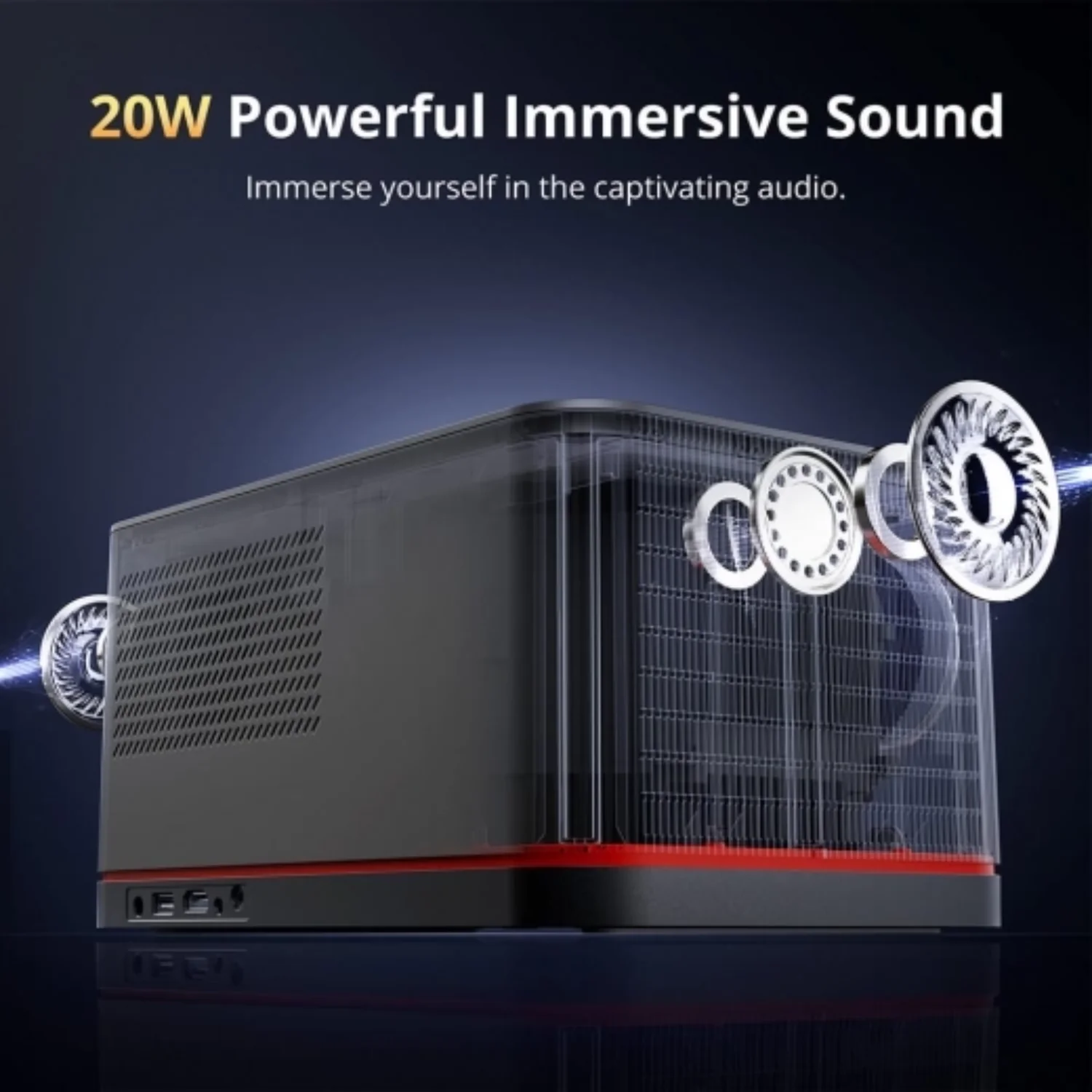 ETOE Whale Pro - 1500 Lumens 1080P Full HD DLP Google TV Smart Portable Projector - view 1