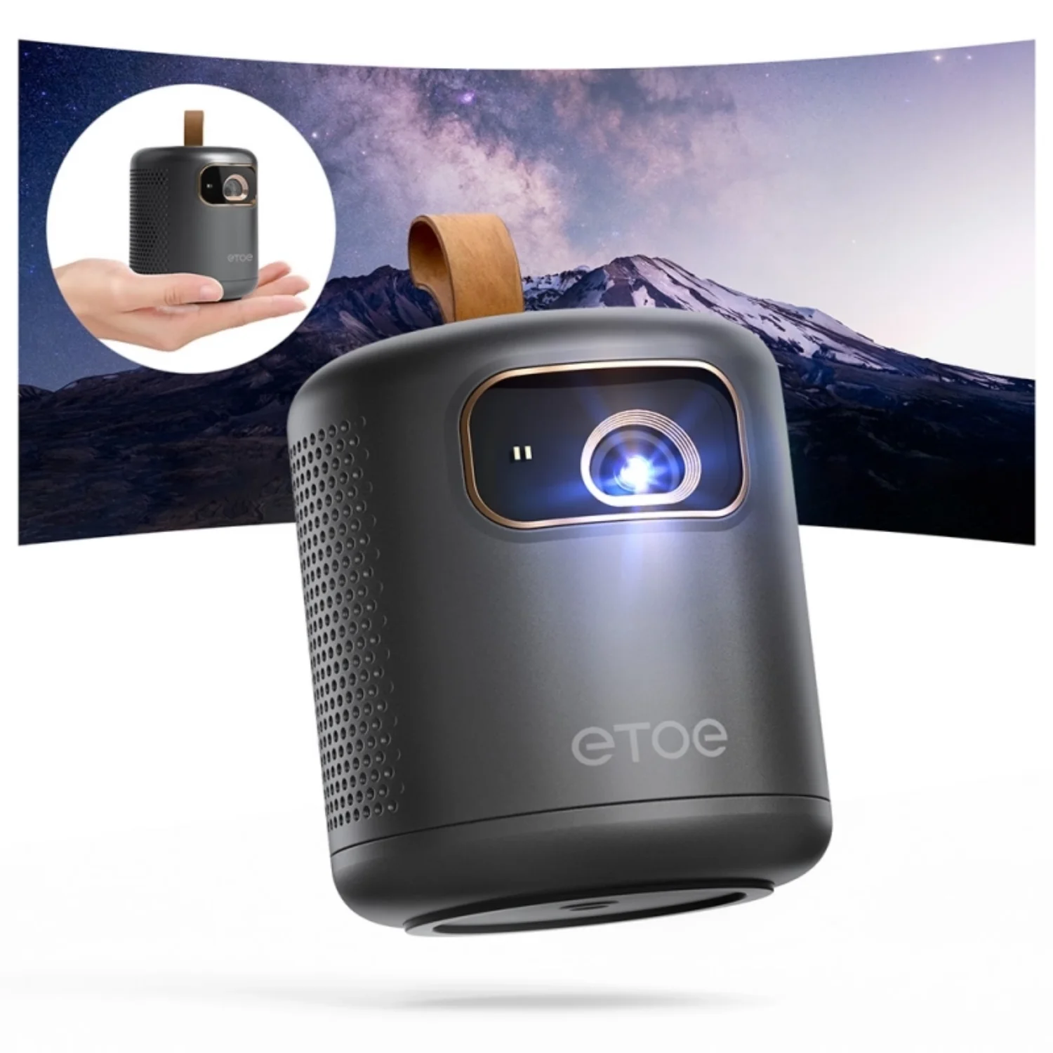 ETOE Dolphin - 1080P Full HD DLP Smart Portable Google TV Projector with Built In Battery - view 2