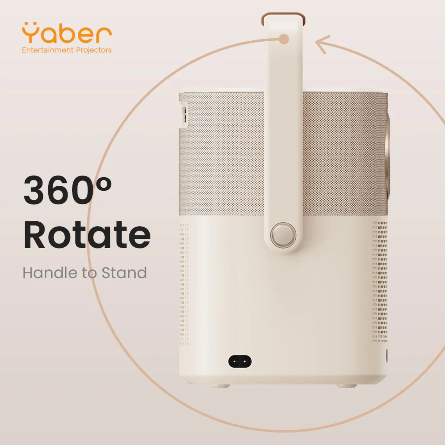 Yaber T2 Plus - Google TV Smart 1080P Full HD Projector Portable Projector with Rechargeable Battery - view 3