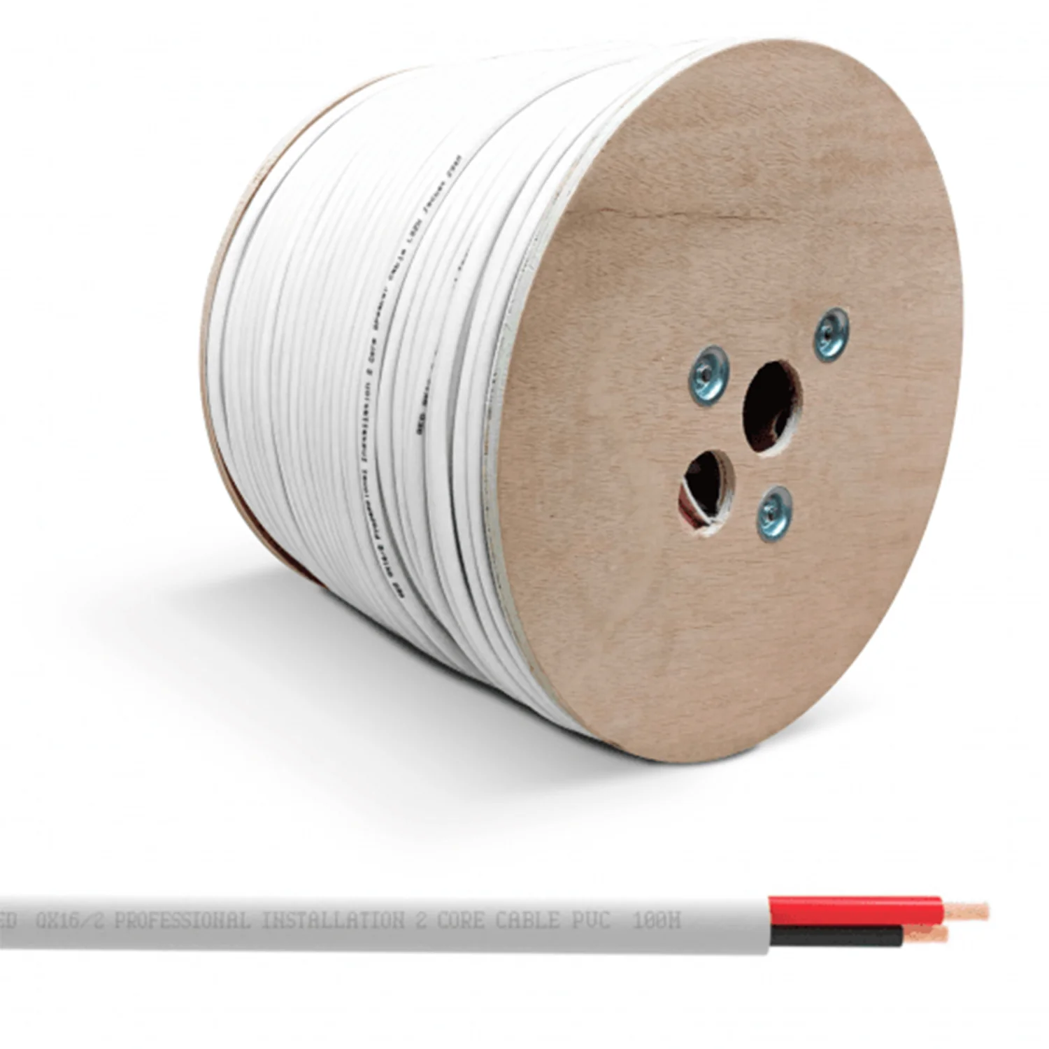 QED QX16/2 -2 Core Speaker Cable -White Colour Jacket- (Per Meter) - view 2