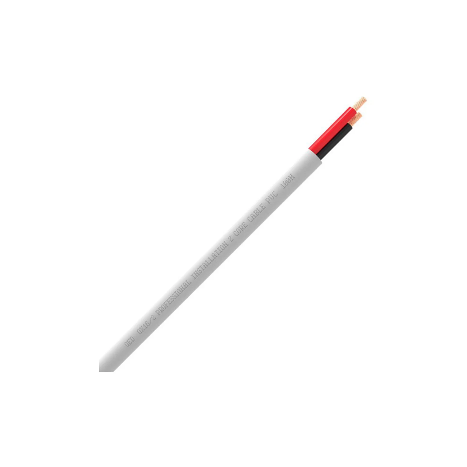 QED QX16/2 -2 Core Speaker Cable -White Colour Jacket- (Per Meter) - view 3