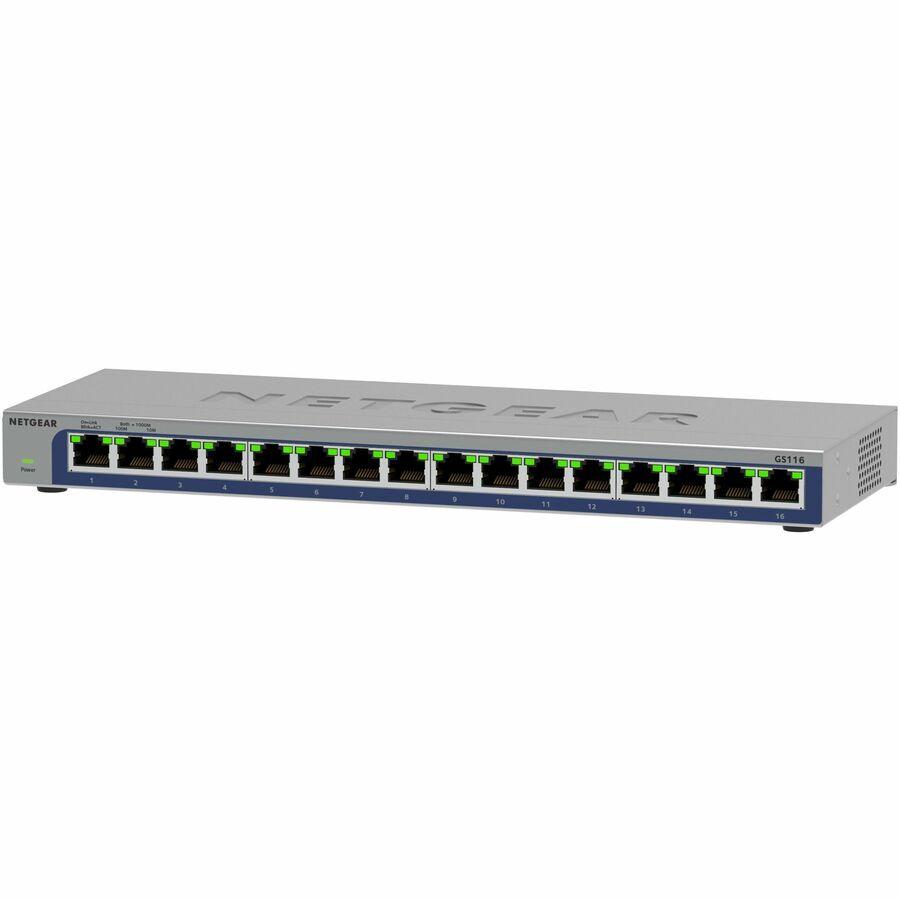 NETGEAR GS116 – 16-Port Gigabit Ethernet Unmanaged Network Switch - view 1