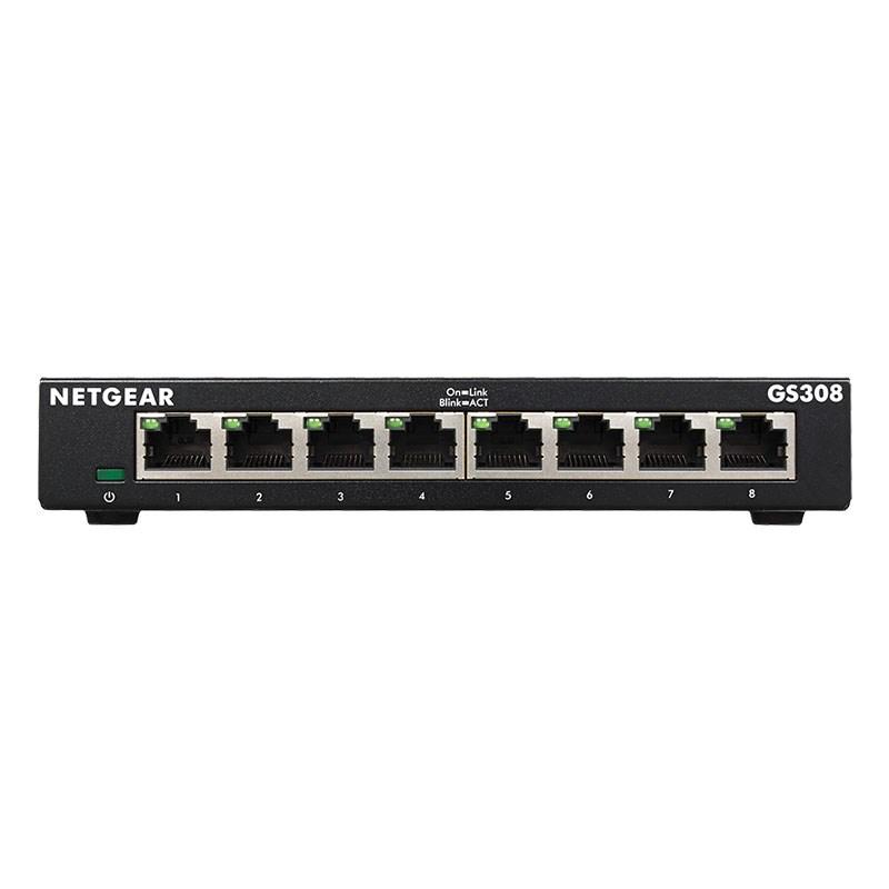 NETGEAR GS308 8-Port Gigabit Ethernet Network Switch