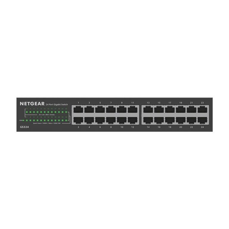 NETGEAR GS324-100INS – 24-Port Gigabit Ethernet Unmanaged Switch