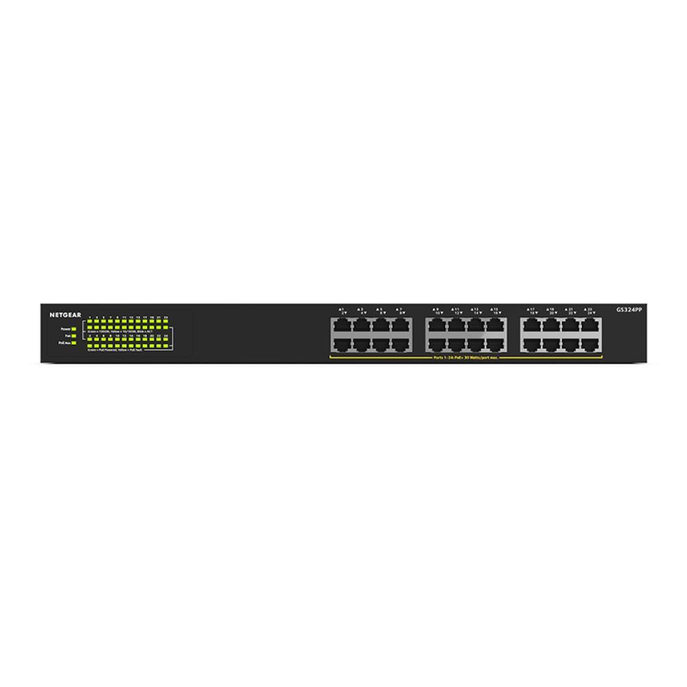 NETGEAR GS324PP – 24-Port Gigabit Ethernet Unmanaged PoE+ Switch (380W)