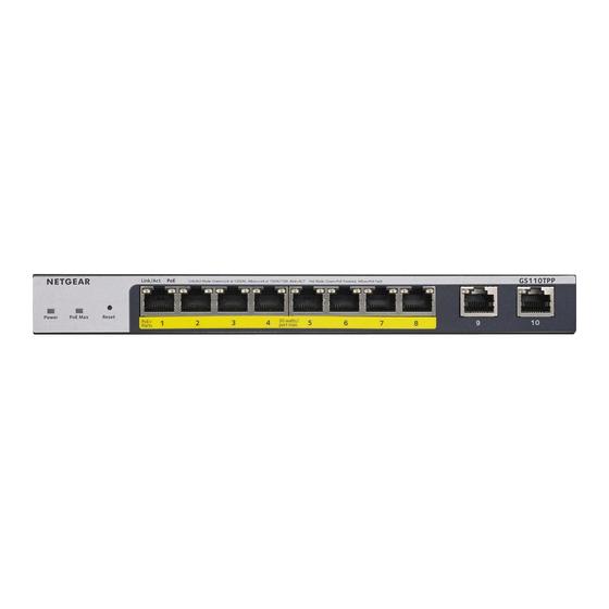 NETGEAR GS110TP ProSafe – 8-Port Gigabit PoE Smart Switch
