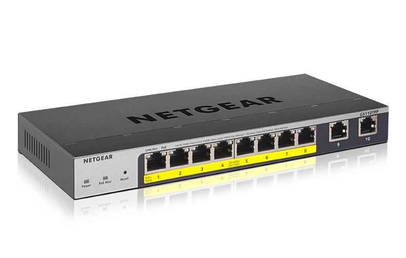 NETGEAR GS110TPP – 10-Port Gigabit Ethernet Smart Managed Pro PoE+ Switch (120W) - view 2