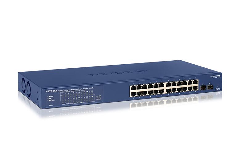 NETGEAR GS724TP ProSafe – 24-Port Gigabit Smart PoE+ Switch - view 1