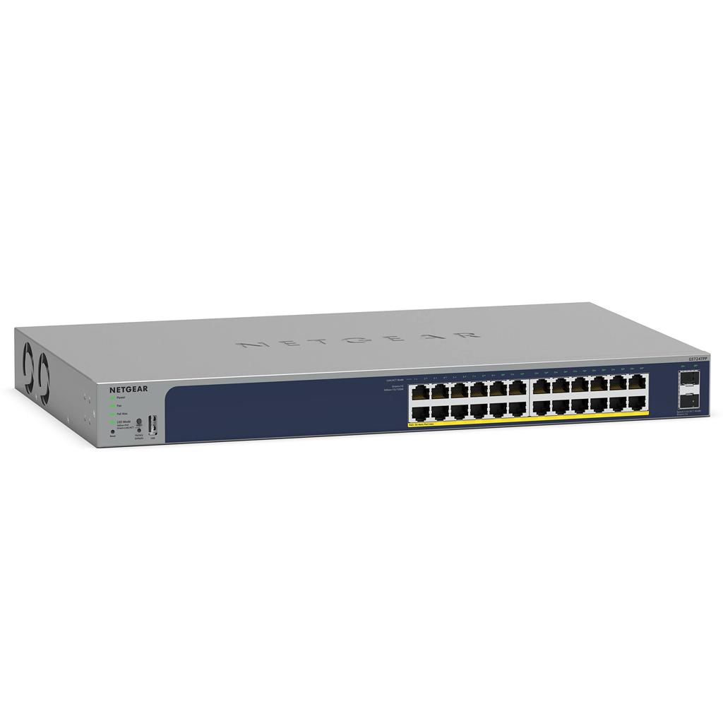 NETGEAR GS724TPP – 26-Port Gigabit Ethernet Smart Managed Pro PoE+ Switch (380W) - view 2