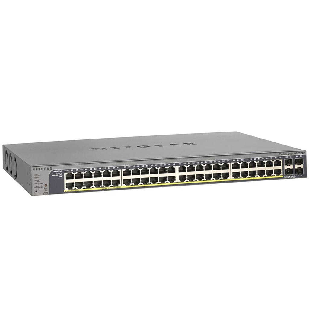 NETGEAR GS752TP – 48-Port Gigabit Ethernet Smart Managed Pro PoE+ Switch - view 1