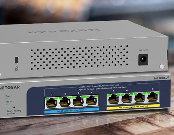 NETGEAR MS108EUP – 8-Port Ultra60 PoE++ Multi-Gigabit Ethernet Plus Switch (230W) - view 1
