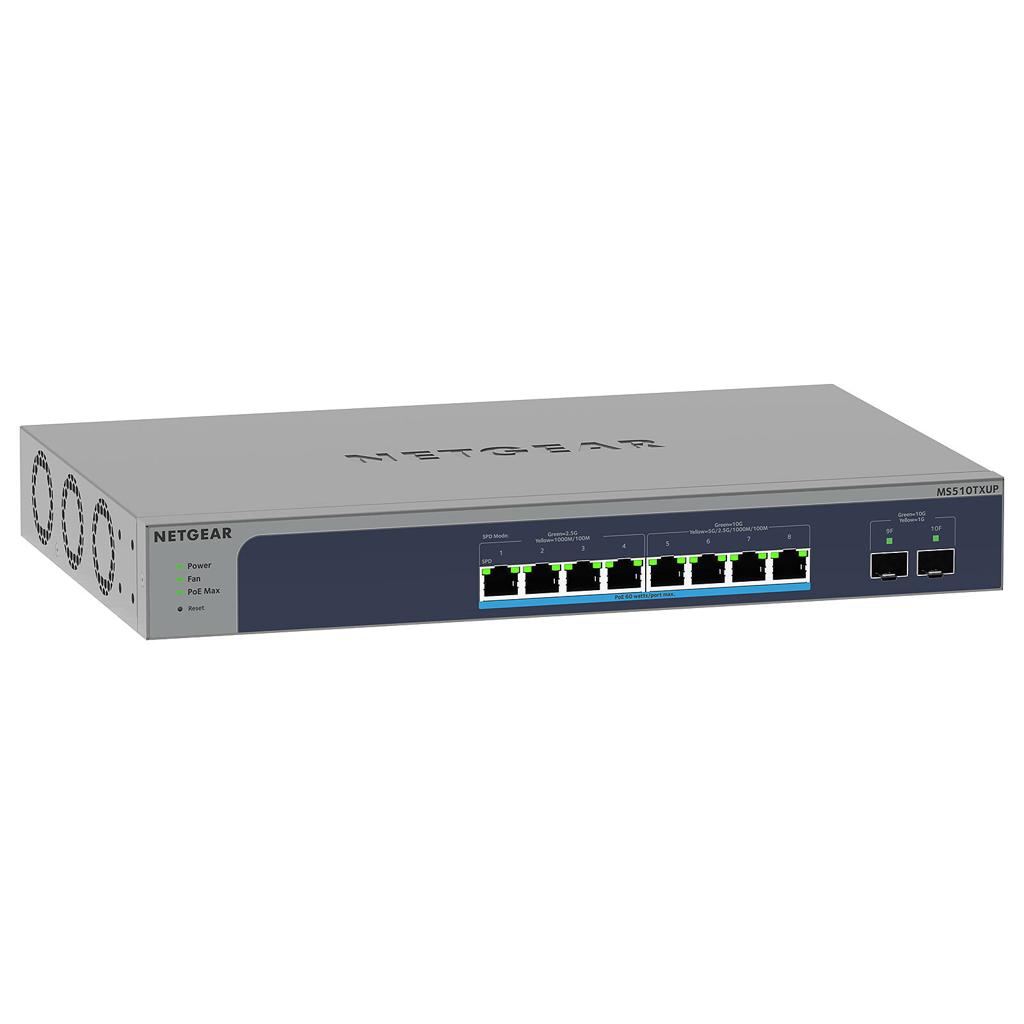 NETGEAR MS510TXUP – 10-Port Ultra60 PoE++ 10G Multi-Gigabit Smart Switch (295W) - view 2