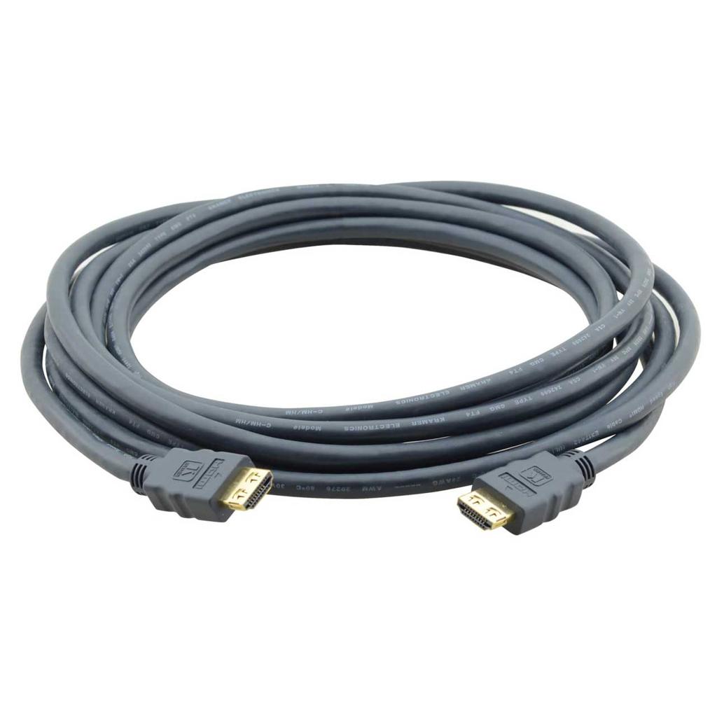 Kramer HDMI Cable High Performance High Resolution, 15 Ft (4.6 Meter) Long-Black - view 1