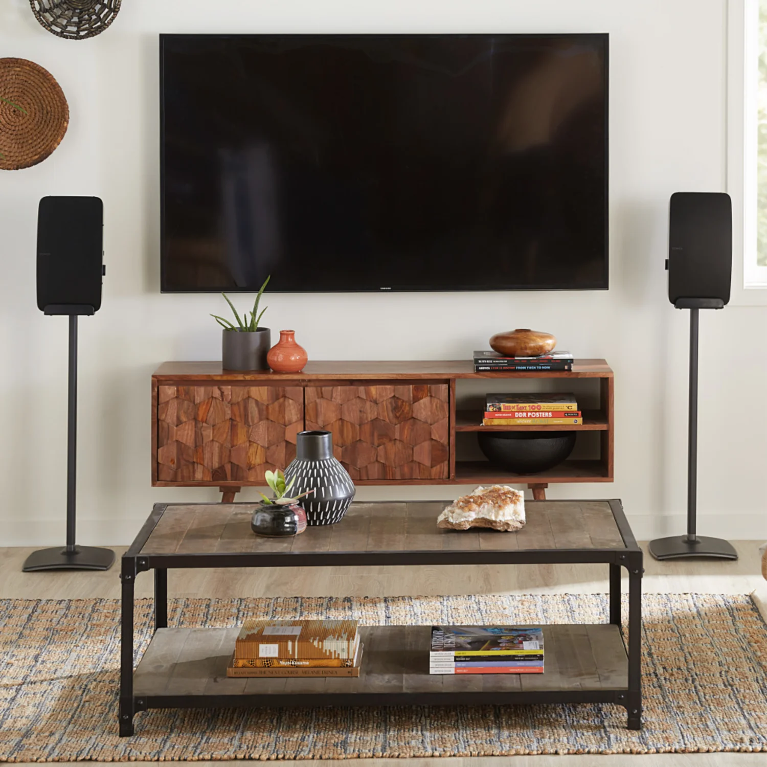 Sanus WSS52 Speaker Stand for Sonos Five Speakers (Black) (Each) - view 1
