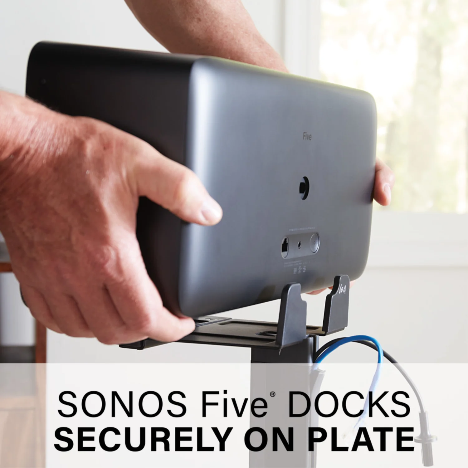 Sanus WSS52 Speaker Stand for Sonos Five Speakers (Black) (Each) - view 4