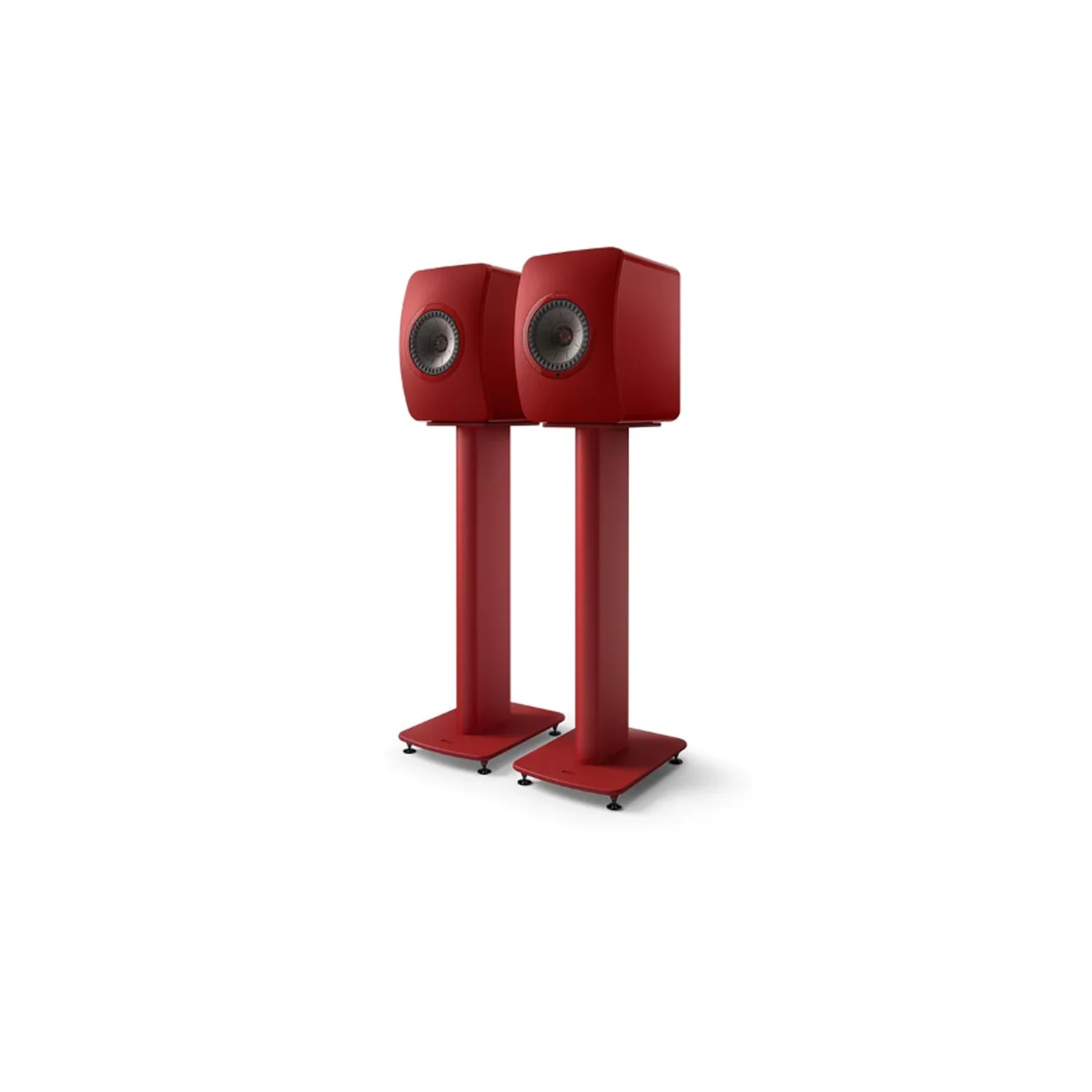 KEF S2 Floor Stands - For Kef LS50 Series (Crimson Red) - view 1
