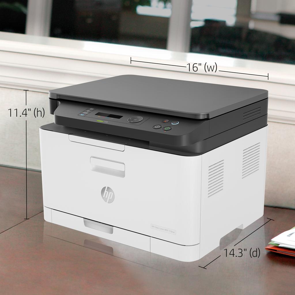 HP Color Laser 178nw All-in-One Wireless Color Laser Printer – Print, Scan & Copy - view 1