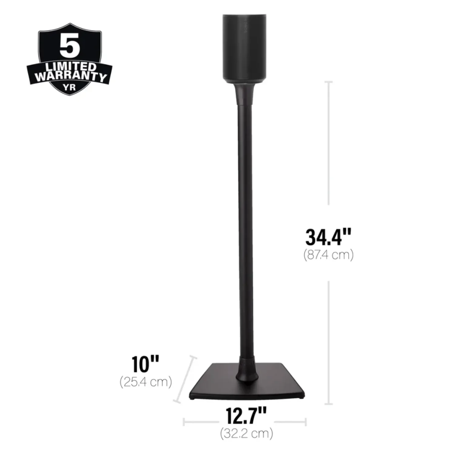 Sanus WSSE11 Speaker Stand for Sonos Era 100 (Black) (Each) - view 2