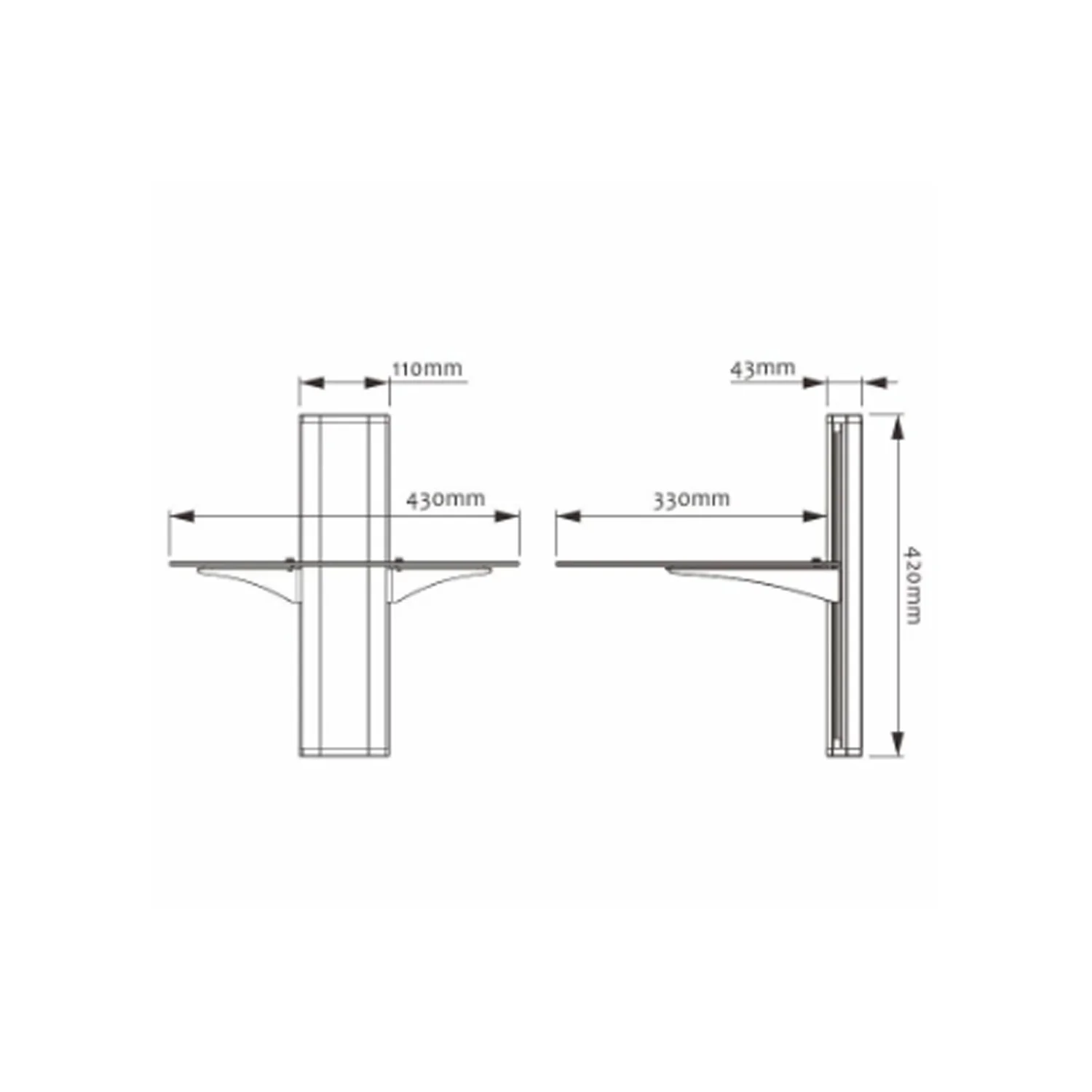 Tono AV 01 Shelf Support (Stand For Bookshelf Speakers, Max Load: 10Kgs) - view 4